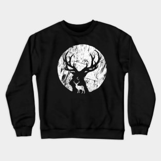 Deer at night Crewneck Sweatshirt